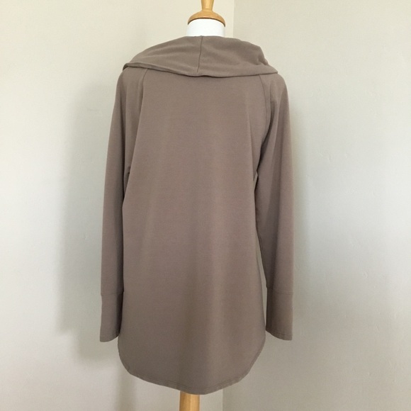 Soft Surroundings “Valerie” Cowl Neck Tan Size L - Picture 2 of 8
